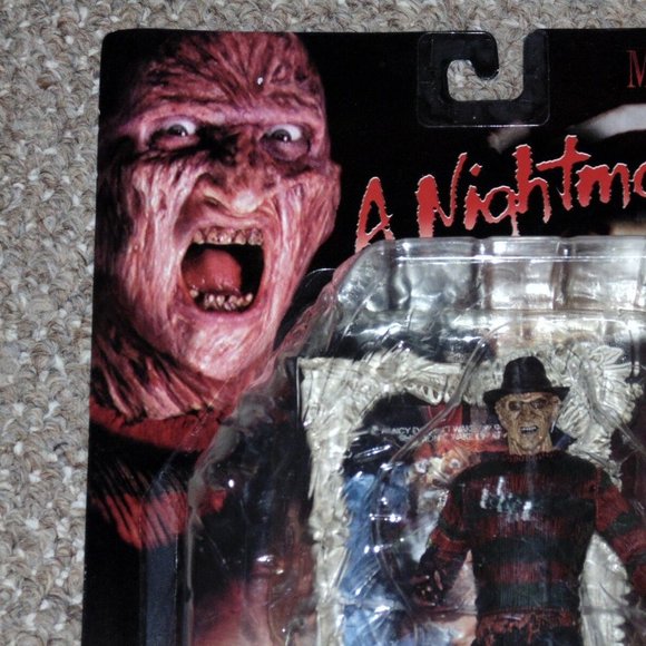 McFarlane Movie Maniacs Series 1 A Nightmare on Elm Street Freddy Kruger MOC New - Picture 2 of 10